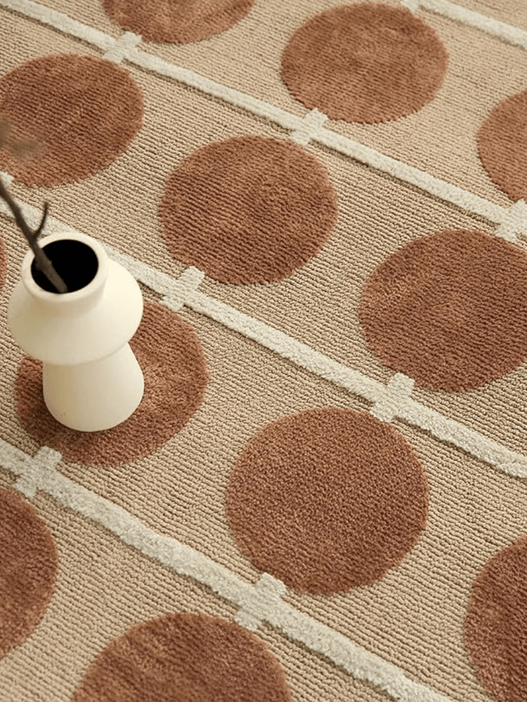 Boincs Round Pattern Area Rug - Houseoon