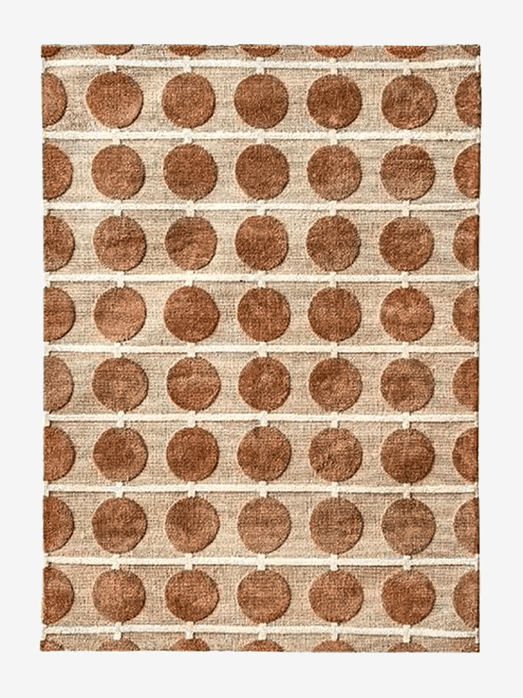 Boincs Round Pattern Area Rug - Houseoon