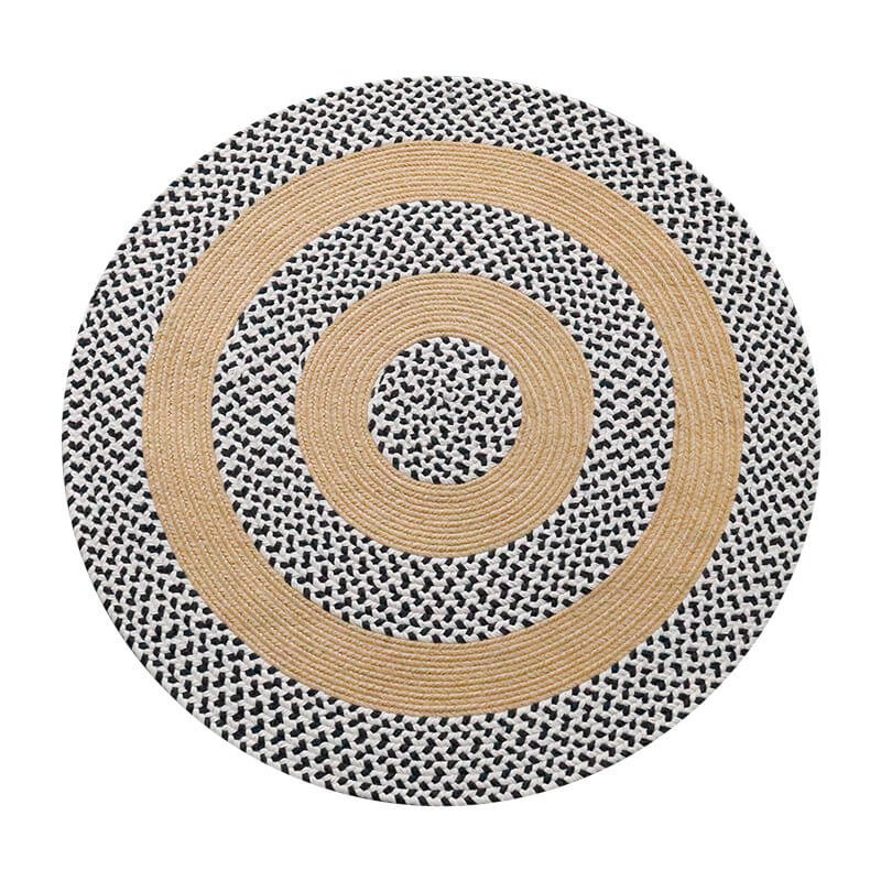 Braided Hand Woven Jute Rug - Houseoon