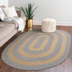 Braided Hand Woven Jute Rug - Houseoon