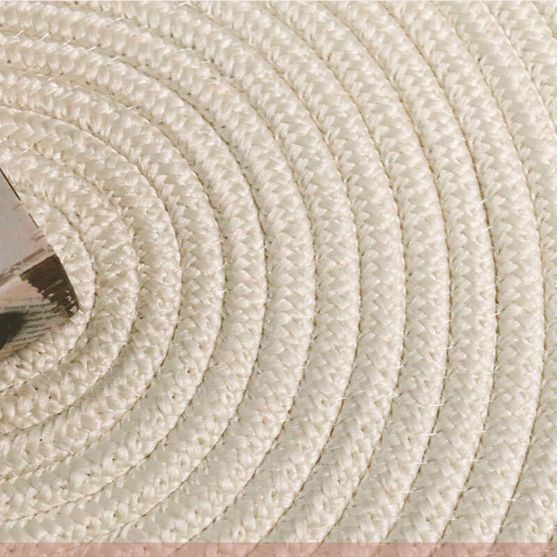 Braided Handmade Reversible Area Rug - Houseoon