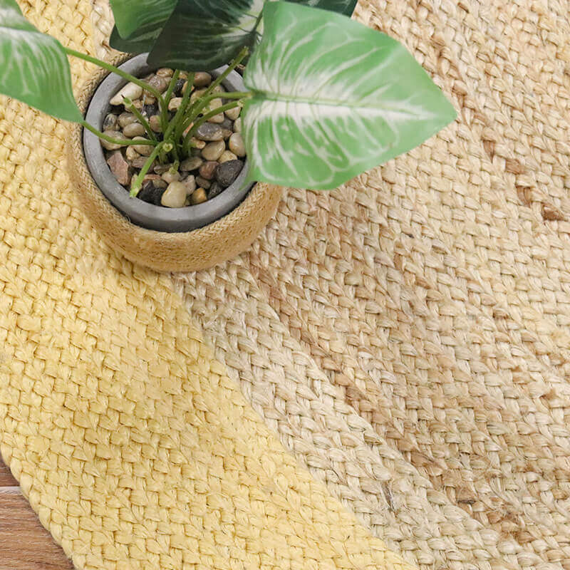 Handwoven Braided Jute Rug