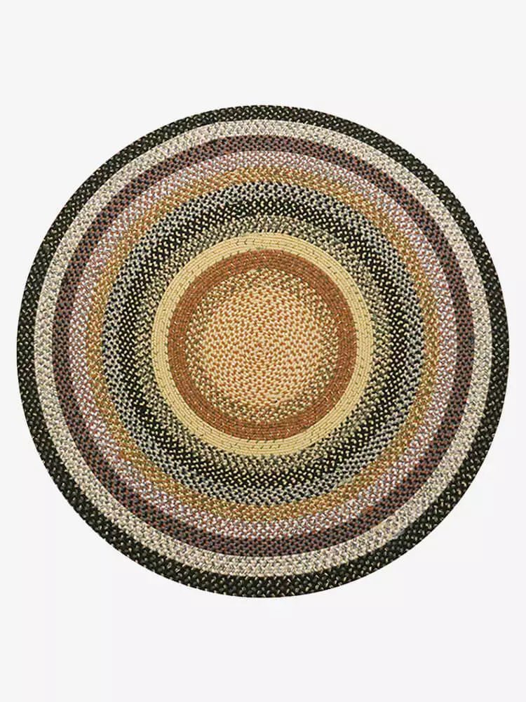 Braided Round Rug - Houseoon