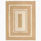 Braided Striped Jute Rug - Houseoon