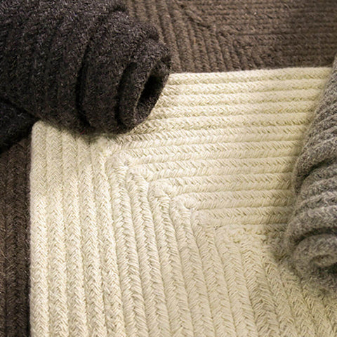 Wool Braided Rug Rectangle
