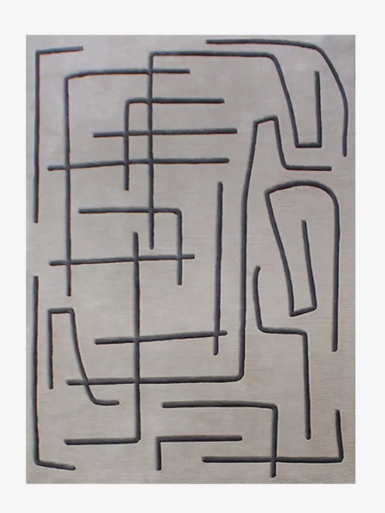 Carol Abstract Handmade Rug - Houseoon