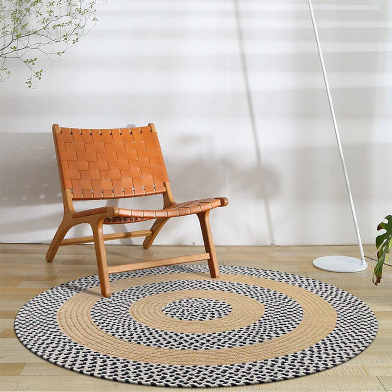 Braided Hand Woven Jute Rug Secondary image