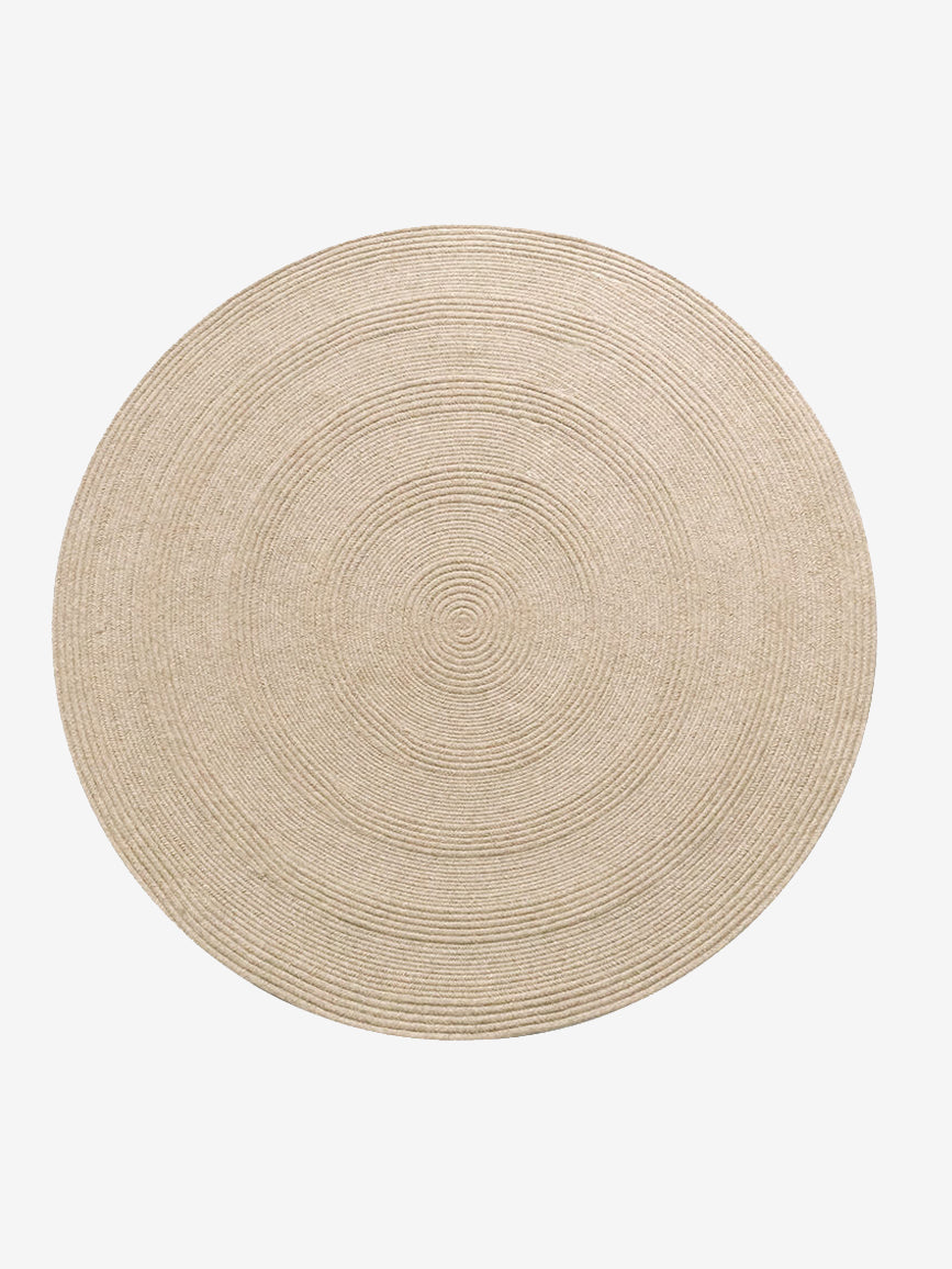 Round Wool Area Braided Rugs