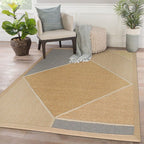 Colourful handmade sisal area rug - Houseoon