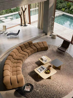 Custom Handmade Gradient Round Rug - Houseoon