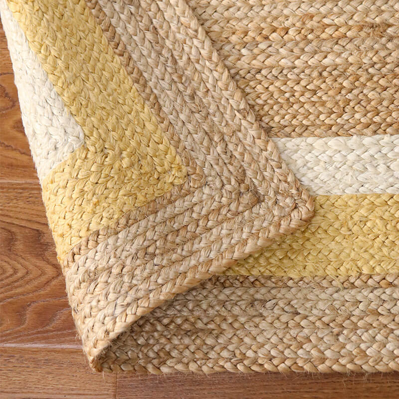 Custom Handwoven Jute Braided Rug - Houseoon