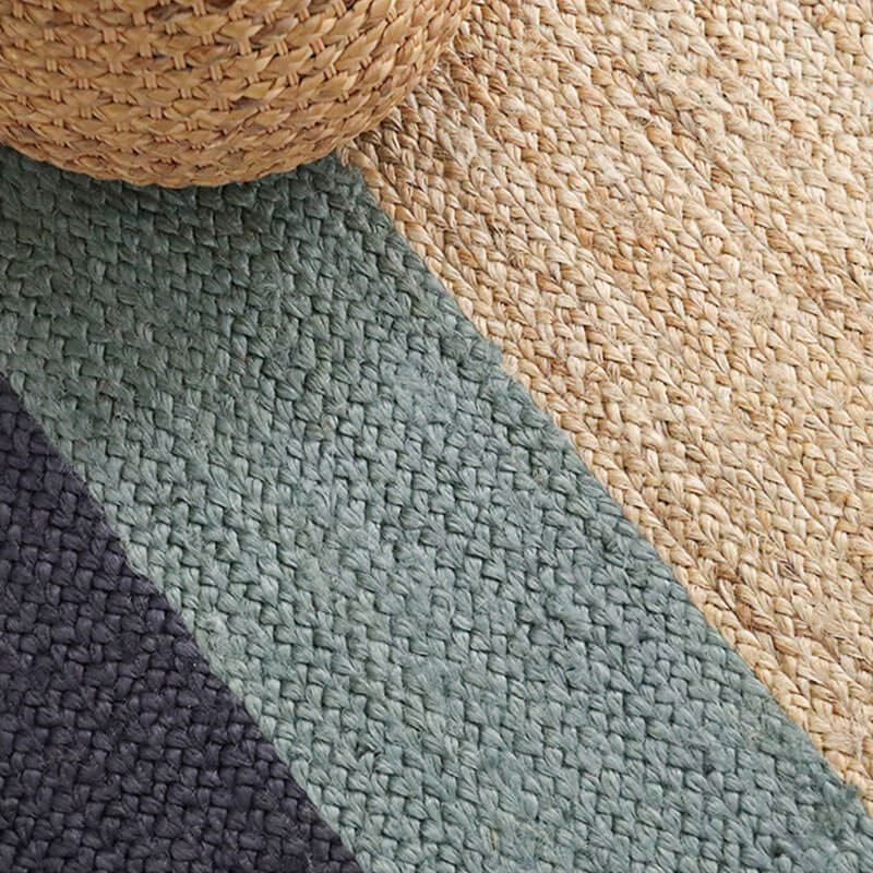 Custom Handwoven Jute Braided Rug - Houseoon