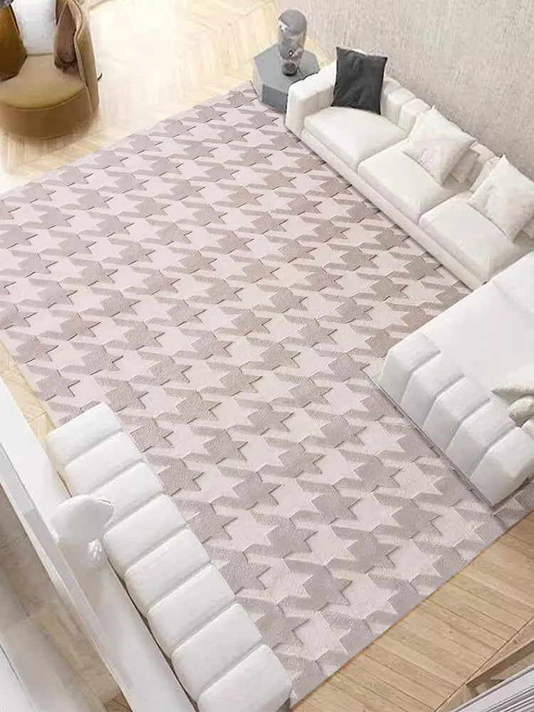 Birdgrid Luxury Handtufted  Area rug