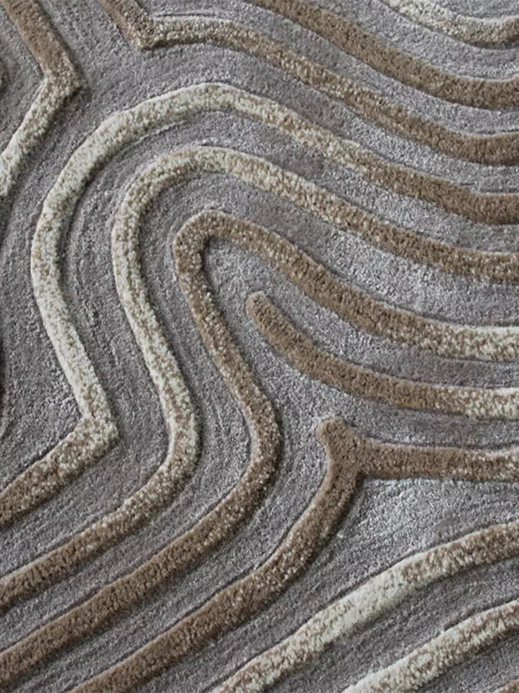 South Textured Round Rug