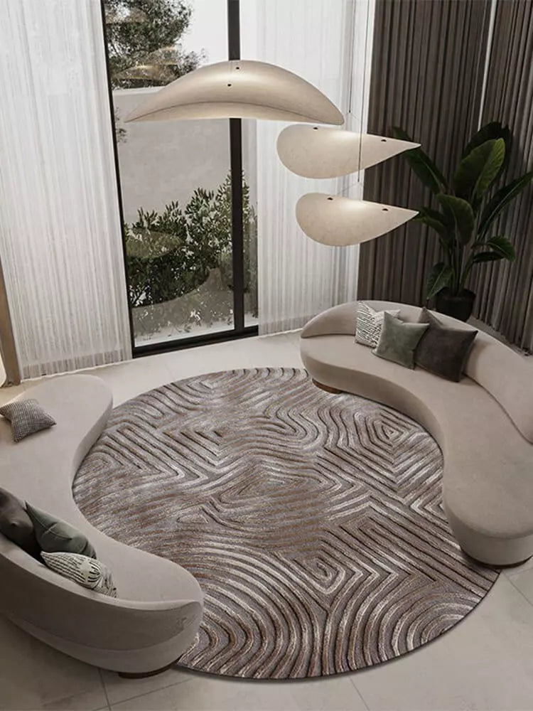 South Textured Round Rug