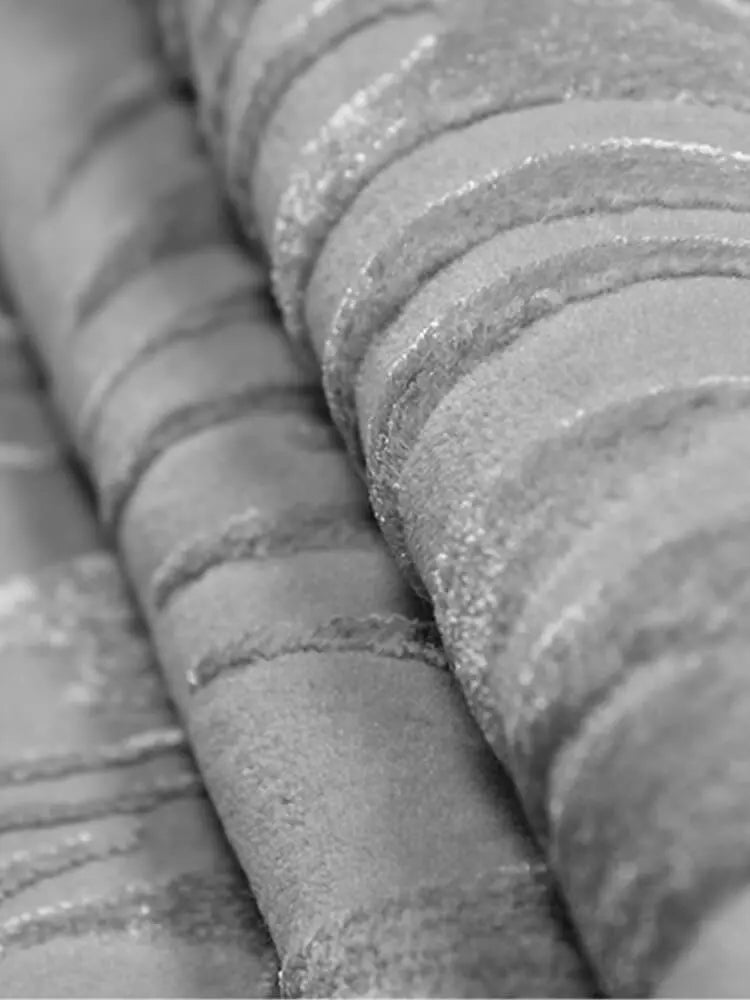 Silver Modern Abstract Round Rug