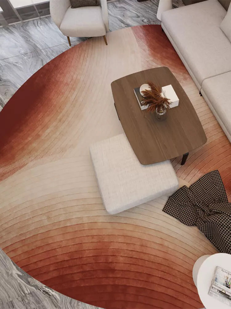 Flowle Neutral Soft Shaped Rug