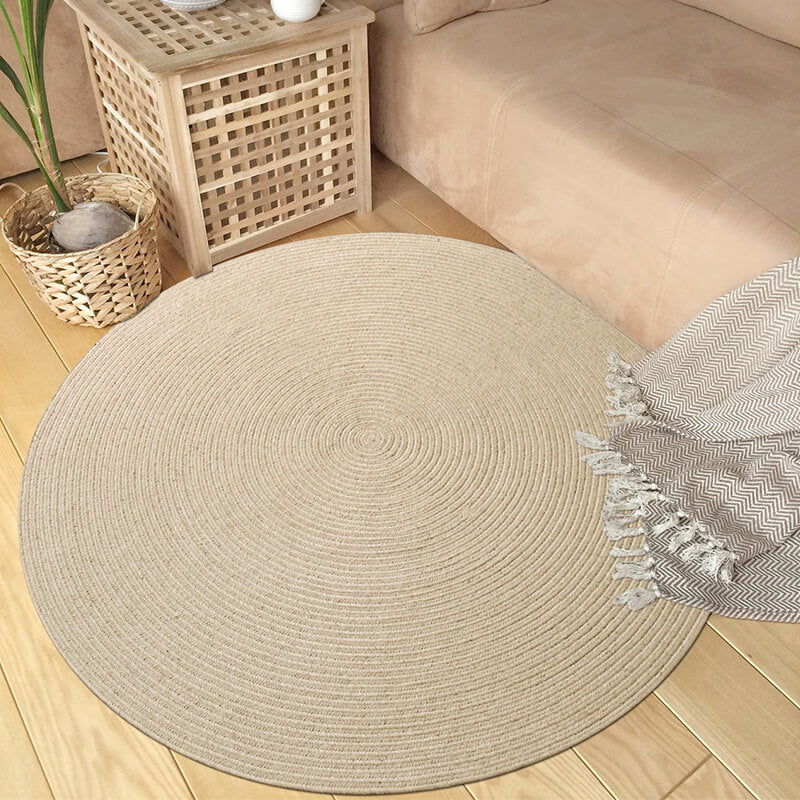 Round Braided Jute Rug