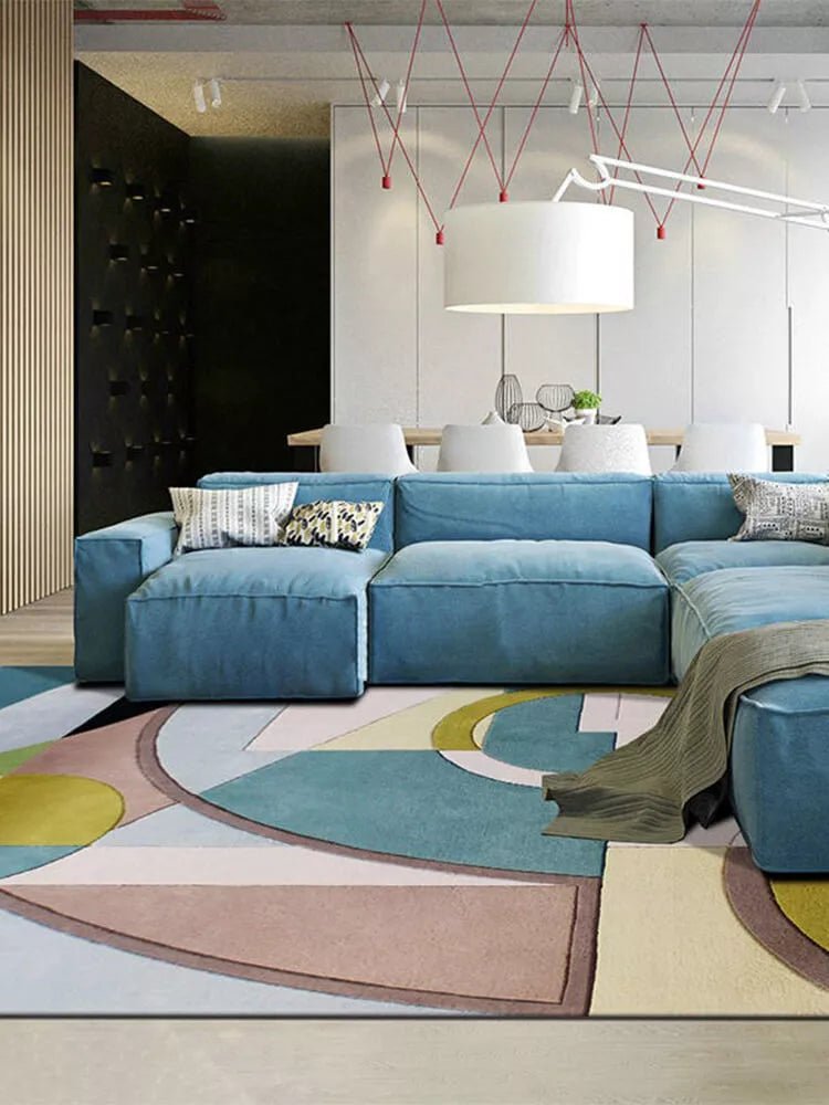 Daryne geometric pattern rug - Houseoon