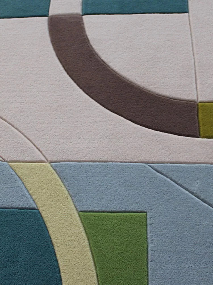 Daryne geometric pattern rug - Houseoon