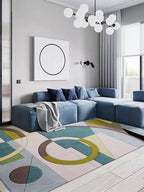 Daryne geometric pattern rug - Houseoon
