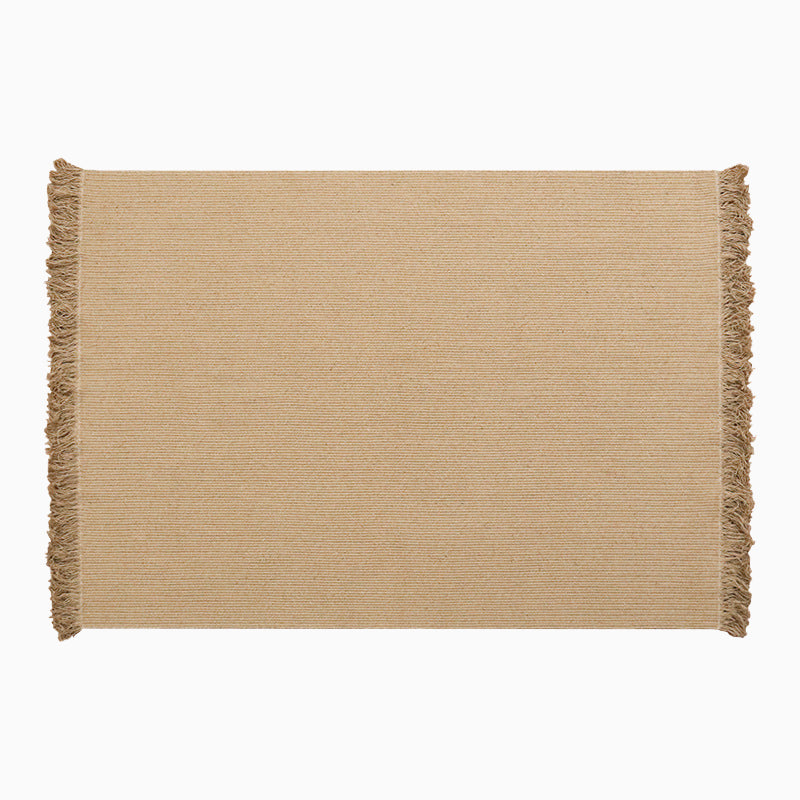 Natural hand braided tassels jute rug