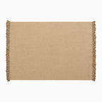 Natural hand braided tassels jute rug