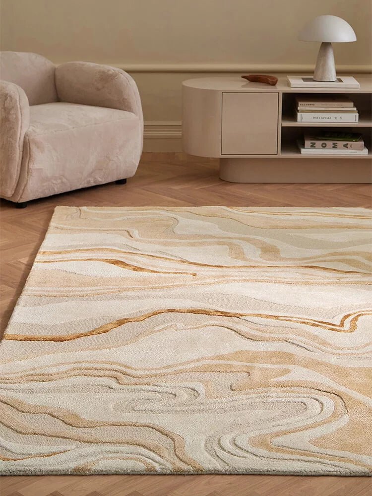 Divino Abstract Indoor Hand - Tufted Rug - Houseoon