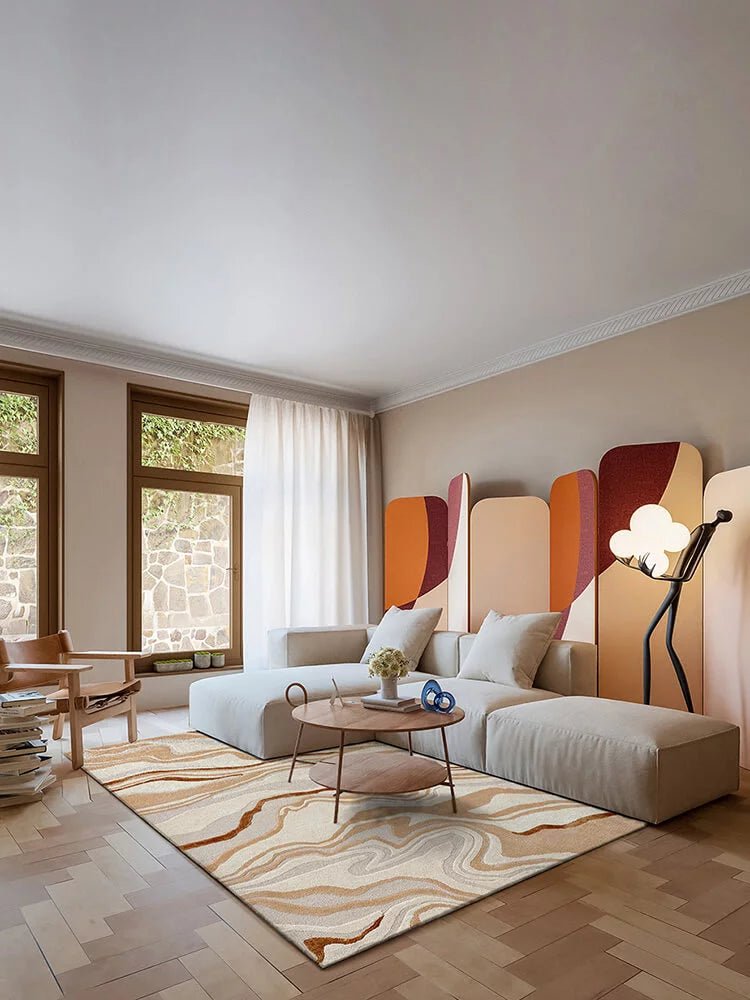 Divino Abstract Indoor Hand - Tufted Rug - Houseoon