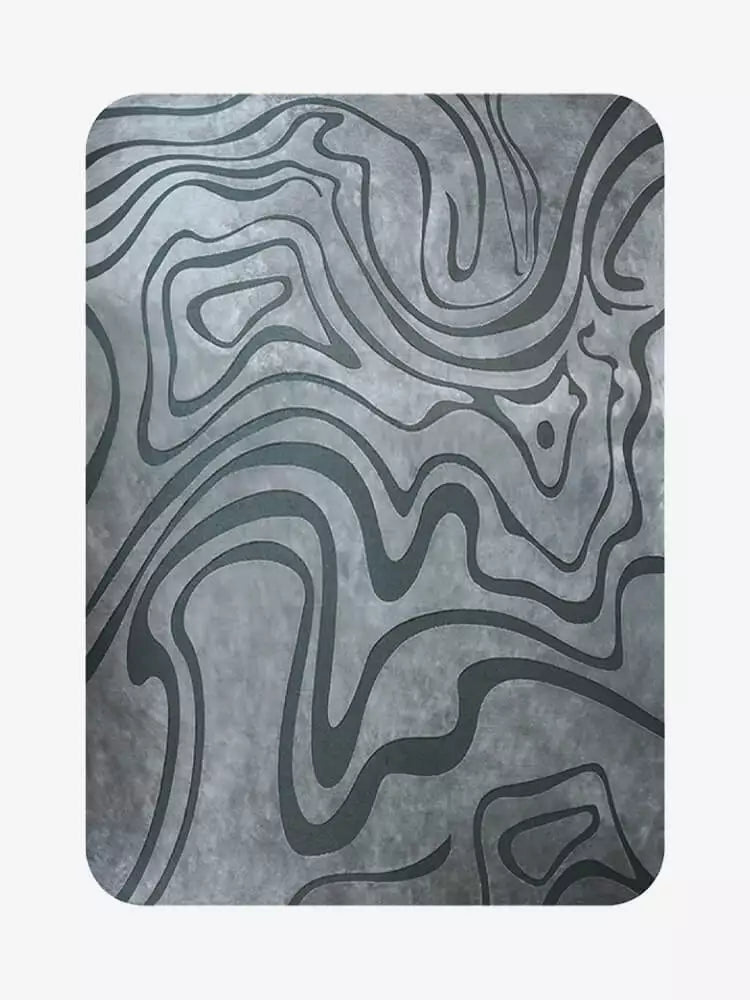Emma abstract concentric lines Rug - Houseoon