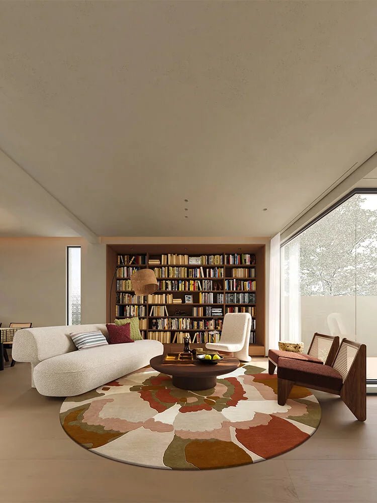 Flower High End Round Rug - Houseoon