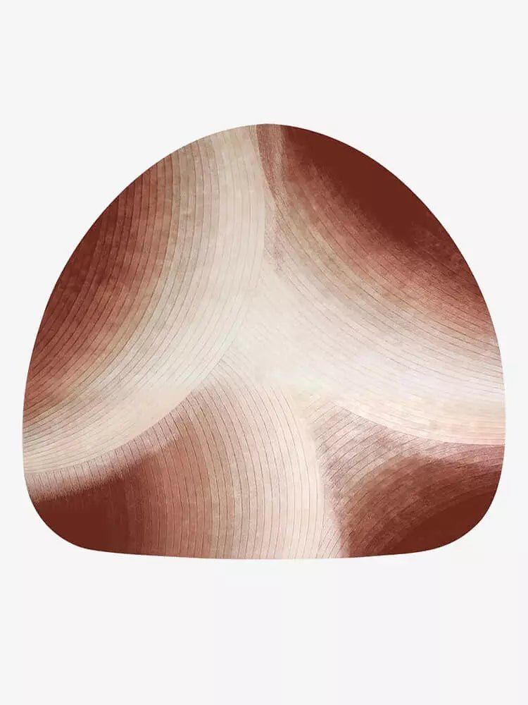 Flowle Neutral Soft Shaped Rug - Houseoon Main image