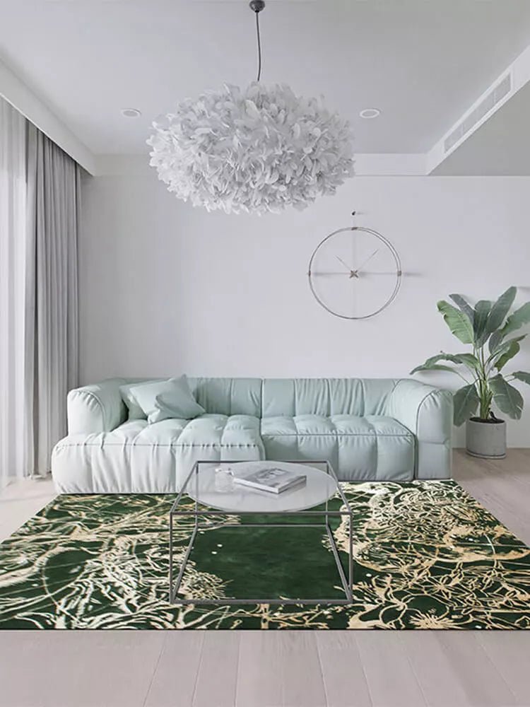 Forest Green Area Rug - Houseoon