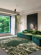 Forest Green Area Rug - Houseoon