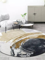 Gallery Round Abstract Rug - Houseoon