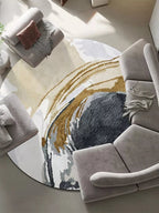 Gallery Round Abstract Rug - Houseoon