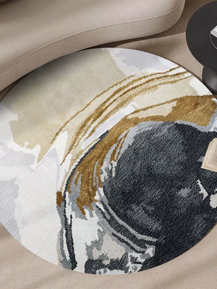 Gallery Round Abstract Rug - Houseoon