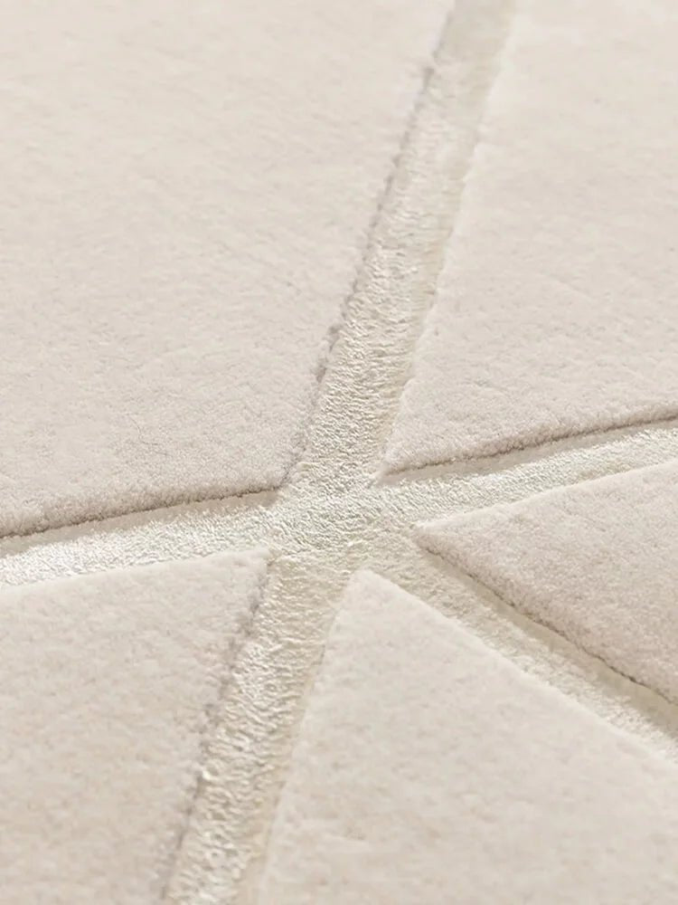 Garsea ivory textured rug - Houseoon