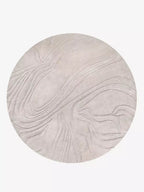 Gemma Waves Abstract Round Rug - Houseoon