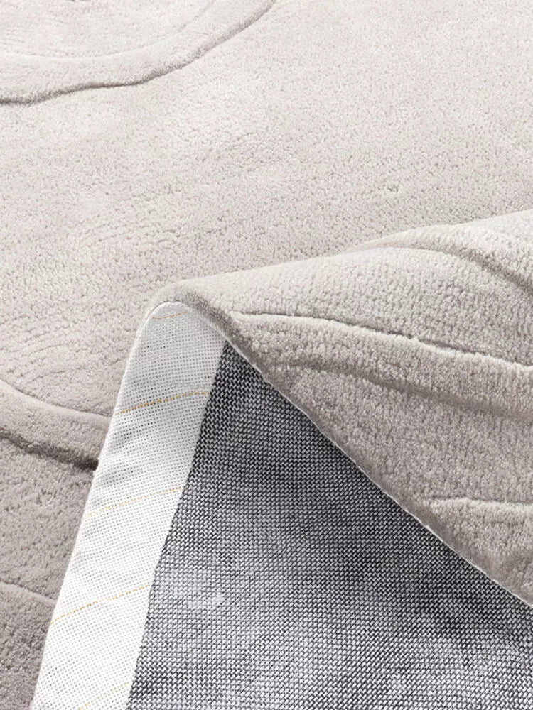 Gemma Waves Abstract Round Rug - Houseoon