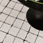 Geometric area shag rug - Houseoon