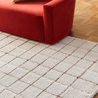 Geometric area shag rug - Houseoon