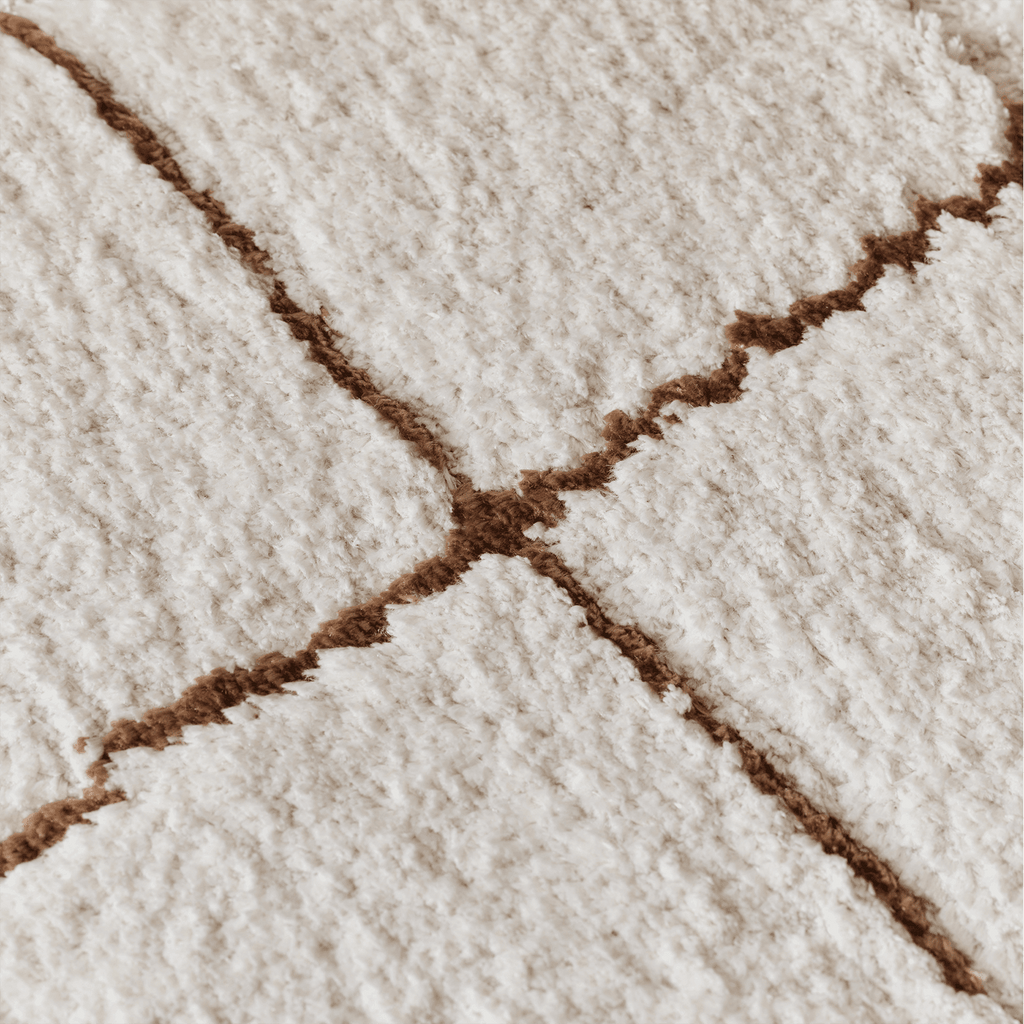 Geometric area shag rug - Houseoon