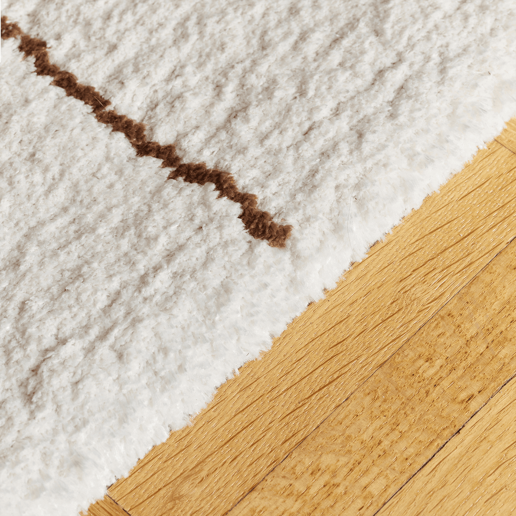 Geometric area shag rug - Houseoon