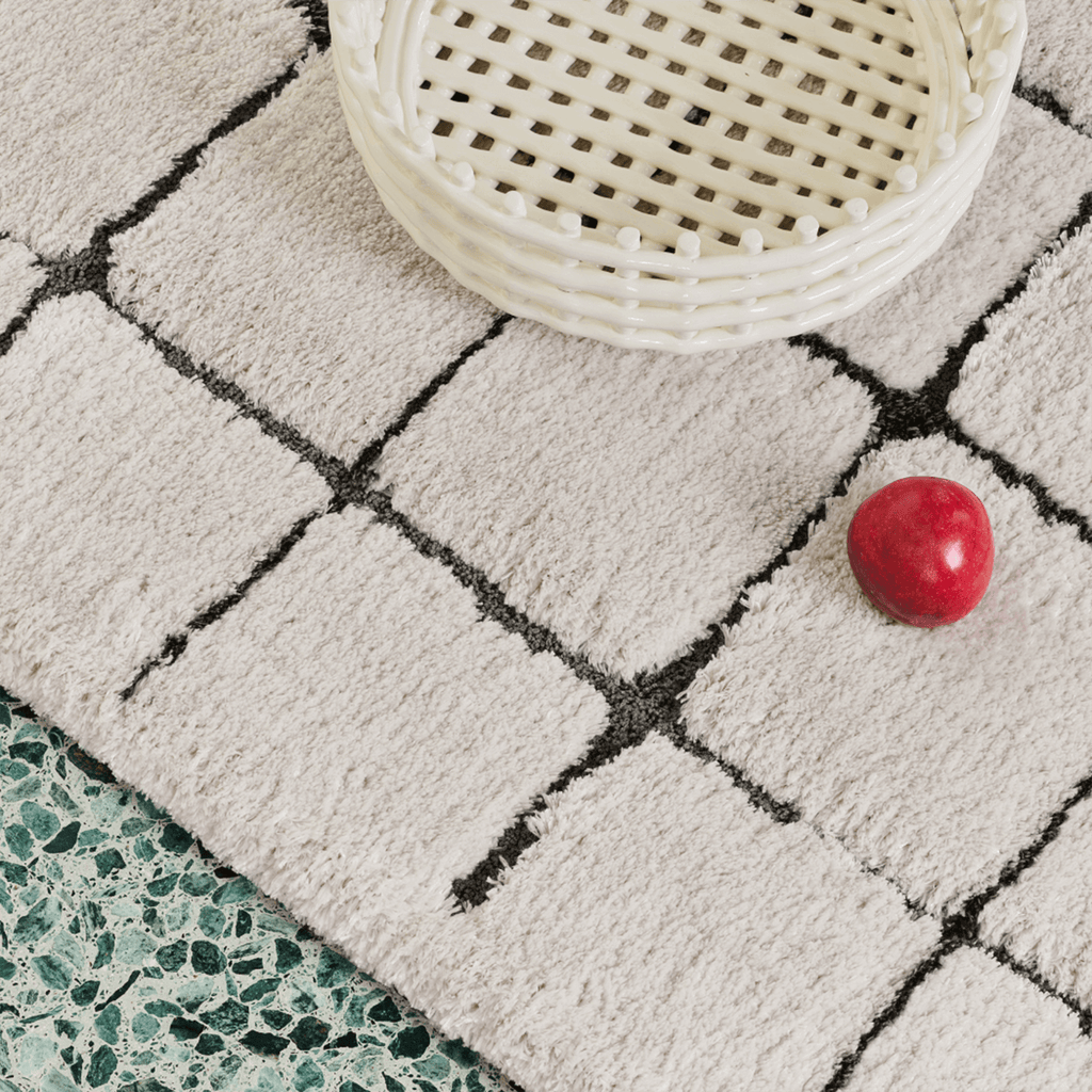 Geometric area shag rug - Houseoon