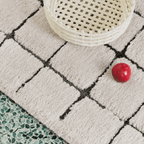 Geometric area shag rug - Houseoon