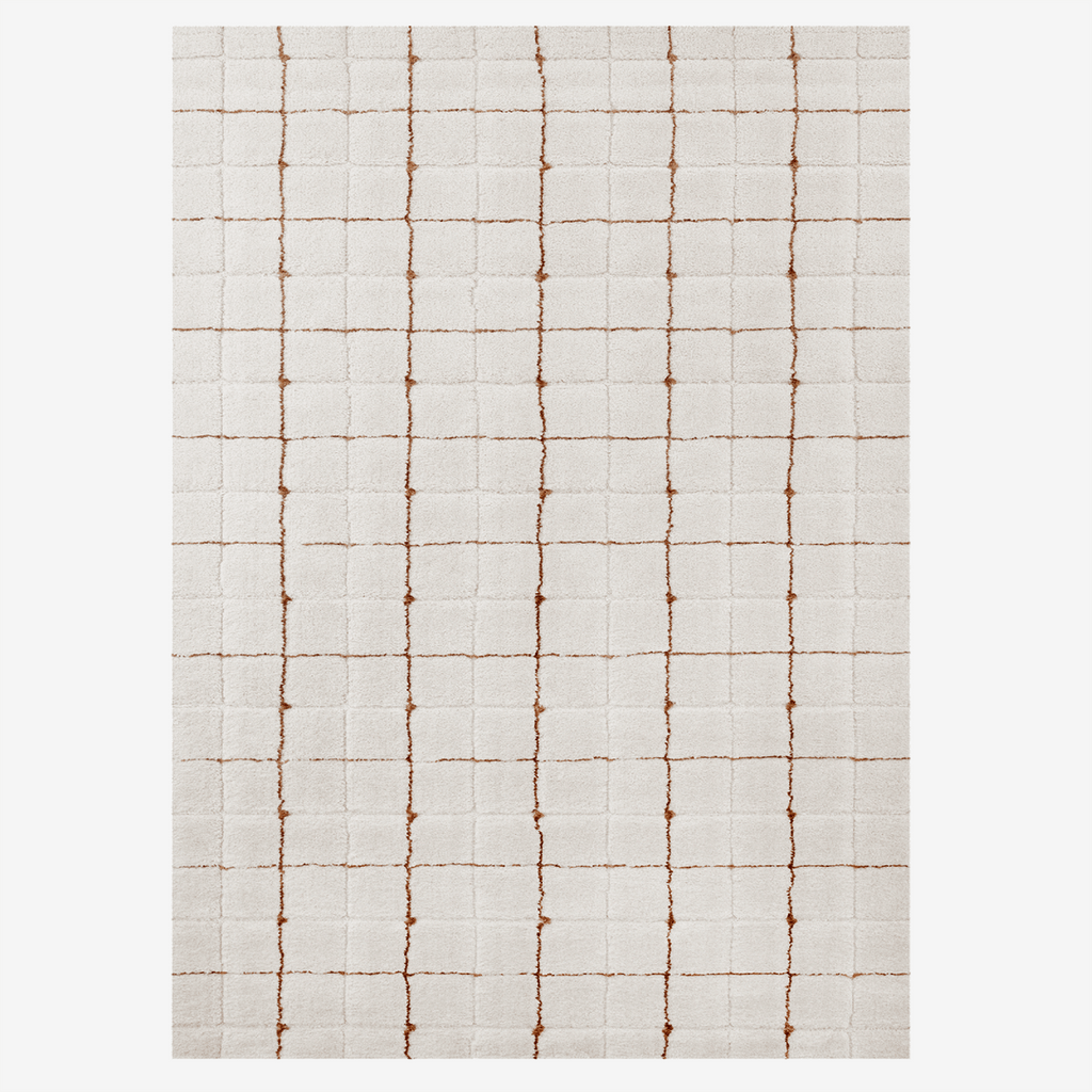 Geometric area shag rug - Houseoon