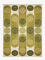 Green geometric rug - Houseoon