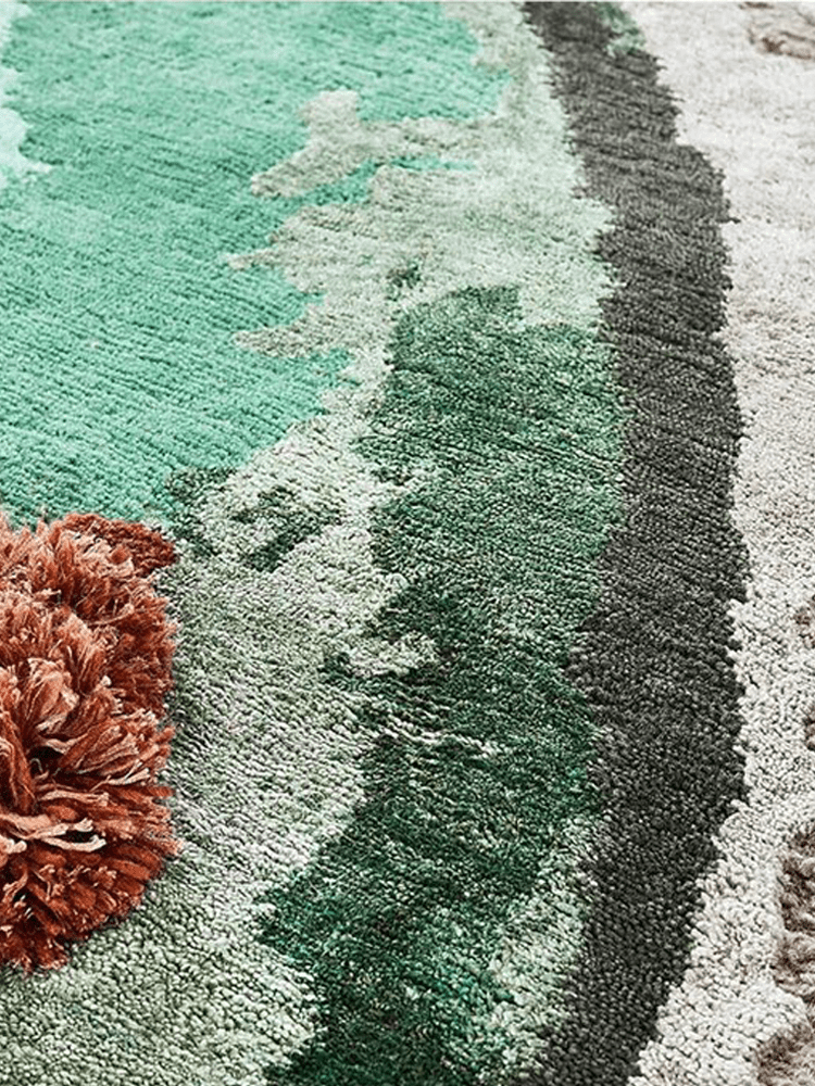 Greeneo organic shaped rug - Houseoon