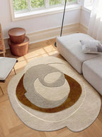 Hand Tufted Irregular Shaped Rug - Houseoon